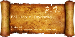 Pellionis Tavaszka névjegykártya
